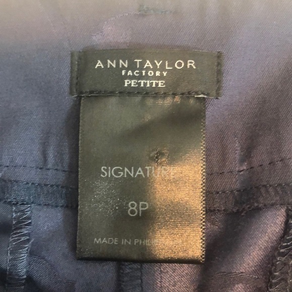 Ann Taylor Factory Petite Signature Bird Pants 8P - Picture 3 of 8